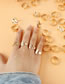 Fashion T Metal 26 Letters Open Ring
