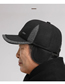 Fashion 172-s Leather Label Thickened Earguards-brown Woolen Labeled Baseball Cap