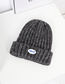 Fashion A-134 Black Knitted Hat Wool Knitted Beanie