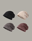Fashion Brown Knitted Beanie Woolen Knitted Pile Hat