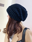 Fashion Rose Red Woolen Knitted Pile Hat