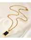 Fashion White Stainless Steel Rectangular Abalone Peacock Agate Shell Necklace