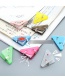 Fashion Transparent Section-green Plastic Triangle Book Corners