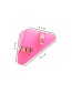 Fashion Transparent Section-pink Plastic Triangle Book Corner
