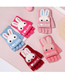 Fashion Peach Flour Imitation Mink Velvet Bunny Clamshell Gloves