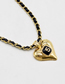 Fashion Gold Alloy Digital Love Heart Chain Tassel Necklace