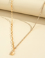 Fashion Gold Alloy Claw Chain Gold Lock Necklace