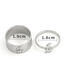 Fashion Silver Stainless Steel Laser Glossy Ghost Ring Set