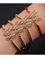 Fashion Cb00280cx+copper Bead Red String Copper Inlaid Zirconium Butterfly Pull Bracelet