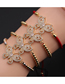 Fashion Cb00279cx+red String Copper Inlaid Zirconium Butterfly Pull Bracelet