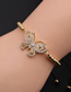 Fashion Cb00279cx+copper Bead Red String Copper Inlaid Zirconium Butterfly Pull Bracelet