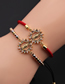 Fashion Cb00277yh+red String Copper Inlaid Zirconium Maria Pull Bracelet