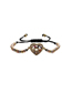 Fashion Cb00276cx+copper Bead Black Rope Copper Inlaid Zirconium Peach Heart Red String Bracelet