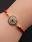 Fashion Cb00265cx+copper Bead Red String Gold-plated Copper And Diamond Eye Palm Bracelet