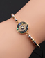 Fashion Cb00264cx+red String Gold-plated Copper And Diamond Eye Palm Bracelet