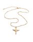 Fashion 00970yh Copper Inlaid Zirconium Cross Necklace