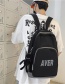 Fashion Black + Black Phantom Man Nylon Large Capacity Backpack