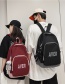Fashion Black + Gray Skull Pendant Nylon Large Capacity Backpack