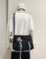 Fashion White With Badge Large-capacity Multifunctional Functional Messenger Bag