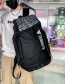Fashion Black Large Capacity Oxford Cloth Backpack