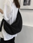 Fashion Black Large Capacity Nylon Waterproof Shoulder Bag