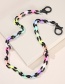Fashion Black Color Plastic Geometric Chain Glasses Chain
