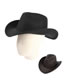 Fashion Black Felt Cuffed Jazz Hat