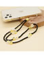 Fashion Black Crystal Beads Beaded Rice Beads Daisy Soft Pottery Smiley Mobile Phone Chain