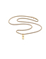 Fashion G Pendant+60cm Stainless Steel Twist Chain Stainless Steel Inlaid Zirconium Letter Necklace