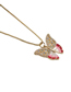Fashion Gold Gold-plated Copper Butterfly Necklace