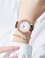 Fashion White Martian Leather Belt Wrist Watch
