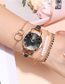 Fashion White Titanium Steel Diamond Bracelet Style Steel Band Watch