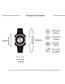 Fashion Black Silicone Geometric Watch