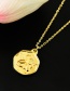 Fashion Gold Titanium Steel Angel Necklace