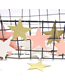 Fashion Red White And Blue Stars 2 Meters Star Paper Pull Flag String Flag Ornament