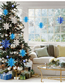 Fashion Light Blue Three-dimensional Snowflake (6 Piece Set) Christmas Three-dimensional Snowflake Pendant