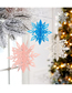 Fashion White Three-dimensional Snowflake (set Of 6) Christmas Three-dimensional Snowflake Pendant