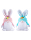 Fashion Pink Bunny Luminous Easter Knitted Woolen Bunny Doll (without Battery)