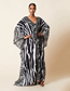 Fashion Big And Small Zebra Zebra Print Swimsuit Blouse