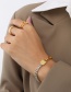 Fashion Steel Color Stainless Steel Diamond Chain Splicing Bracelet