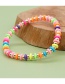 Fashion Color Mixed Color Soft Pottery Iron Gall Bead Beaded Bracelet