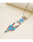 Fashion Color Rice Bead Woven Tassel Necklace