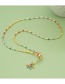 Fashion Color Long Tube Beads Rice Beads Beaded Rainbow Necklace
