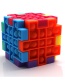 Fashion Complete Set (6 Pieces Each 1) Silicone Pressing Cube Toy