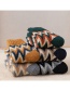 Fashion Grey Geometric Print Wool Socks