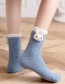 Fashion Khaki Twisted Coral Fleece Snow Socks