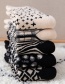 Fashion Lingge Cubs Rhombus Zebra Pattern Cotton Socks