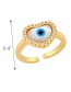 Fashion C Geometric Shell Eye Open Ring
