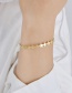 Fashion Gold Titanium Steel Five-pointed Star C-shaped Open Bracelet