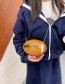 Fashion Orange Pu Rugby Messenger Bag